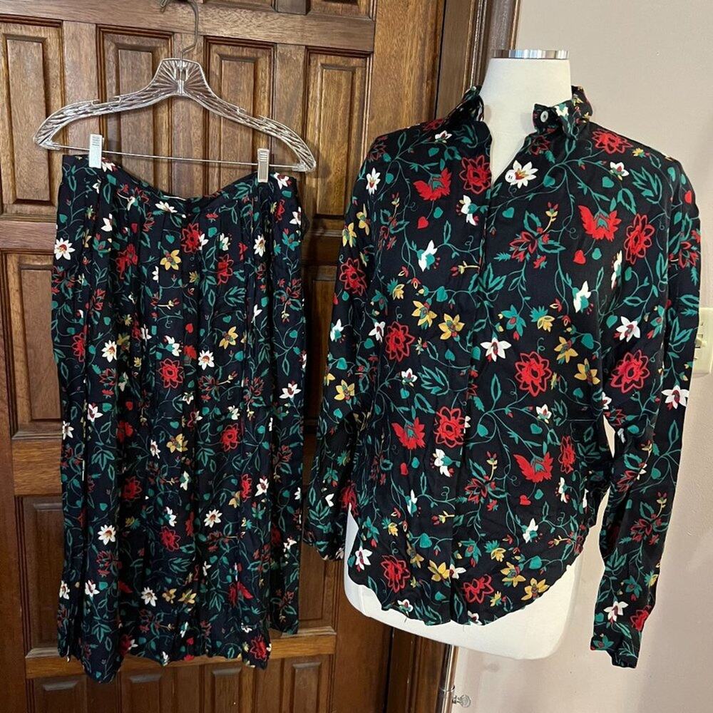 Cambridge Spirit Blouse Top and Skirt Set Women's 8